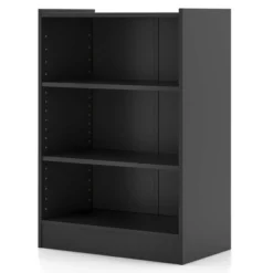 Costway 3-Tier Bookcase Open Multipurpose Display Rack Cabinet With Adjustable Shelves Black/Brown 21 Costway 3-Tier Bookcase Open Multipurpose Display Rack Cabinet With Adjustable Shelves Black/Brown -Costway GUEST 7c1895fd d924 4504 a9e3 0f13948e2104