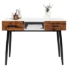 Costway 48'' Industrial Console Table With Storage Drawers Open Shelf Entryway -Costway GUEST 7cafcb46 87f7 4d60 8710 3b67002ec2a4