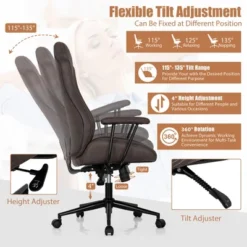 Costway High Back Ex Ecutive Office Chair Adjustable Reclining Task Chair Armrest -Costway GUEST 7df287f1 8d52 4a81 8702 67a25f38c747