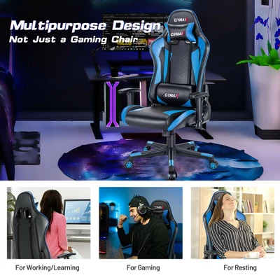 Costway Gaming Chair Adjustable Swivel Racing Style Computer Office Chair 7 Costway Gaming Chair Adjustable Swivel Racing Style Computer Office Chair - Image 5