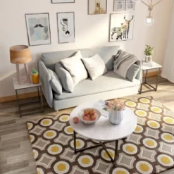 Costway Coffee Table Set Of 3 Modern Faux Metal Frame For Living Room Apartment -Costway GUEST 7ecd591d c55a 4060 9982 060dad07b4cc