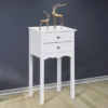 Costway Side Table End Accent Table Night Stand W/ 2 Drawers Furniture White 2 Costway Side Table End Accent Table Night Stand W/ 2 Drawers Furniture White -Costway GUEST 81ea5c40 35f9 445a a518 44df793fe960