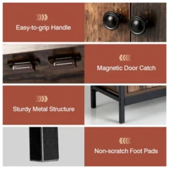 Costway 2-Door Industrial Kitchen Storage Cabinet Buffet Sideboard Open Shelves 17 Costway 2-Door Industrial Kitchen Storage Cabinet Buffet Sideboard Open Shelves -Costway GUEST 8210a23b 0f35 46f5 a318 3c494dd2d4d0