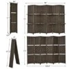 Costway 6 Panel Folding Room Divider 6Ft Weave Fiber Screen W/ 2 Display Shelves -Costway GUEST 841e6d56 d232 4e88 8472 28136b660c3c
