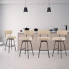 Costway Set Of 4 Swivel Bar Stools Bar Height Upholstered Kitchen Dining Chairs Gray/Beige 1 Costway Set Of 4 Swivel Bar Stools Bar Height Upholstered Kitchen Dining Chairs Gray/Beige -Costway GUEST 84f6f246 4a04 4167 bb65 11f7be2245ef