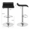 Costway Set Of 4 Swivel Bar Stool PU Leather Adjustable Kitchen Counter Bar Chairs Black -Costway GUEST 8577c8c1 d0e4 4fbe b609 31678be2ac49