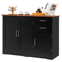 Costway Buffet Sideboard Kitchen Cupboard Storage Cabinet With 2 Drawers & 3 Doors 21 Costway Buffet Sideboard Kitchen Cupboard Storage Cabinet With 2 Drawers & 3 Doors -Costway GUEST 86057759 d21c 40b9 b688 c1e54b6c8f91
