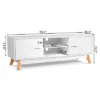 Costway TV Stand Entertainment Center Console Cabinet Stand 2 Doors Shelves White -Costway GUEST 864b8b77 3304 465a 999e 3a3be10ce907