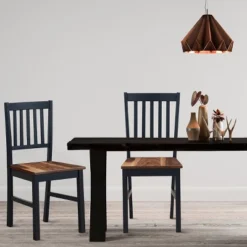 Set Of 4 Dining Chair Kitchen Black Spindle Back Side Chair With Solid Wooden Legs -Costway GUEST 8698feda d75e 4ee0 bfa5 b235b8b442f4