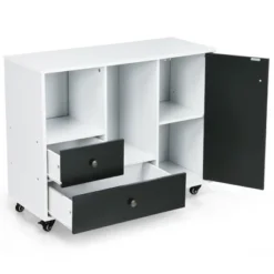 Costway Lateral Mobile Filing Cabinet Large Printer Stand W/ 2 Drawers -Costway GUEST 86bc0702 83a6 48f1 a480 8ef1016668ec