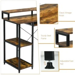 Costway 47'' Computer Desk Writing Study Table W/ Keyboard Tray & Monitor Stand 17 Costway 47'' Computer Desk Writing Study Table W/ Keyboard Tray & Monitor Stand -Costway GUEST 86f1fb5c d115 4cd0 a7b7 353efaa3a8c1