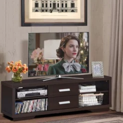 Costway TV Stand Entertainment Center Hold Up To 65'' TV With Storage Shelves & Drawers 13 Costway TV Stand Entertainment Center Hold Up To 65'' TV With Storage Shelves & Drawers -Costway GUEST 8700a0a9 4955 453e b46e cec579d96d86
