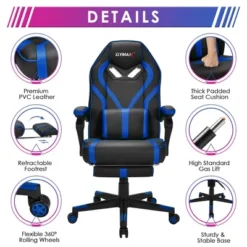Costway Massage Gaming Chair Racing Recliner Computer Desk Chair W/Footrest -Costway GUEST 873a3142 9180 4899 bf32 b315b32c2901