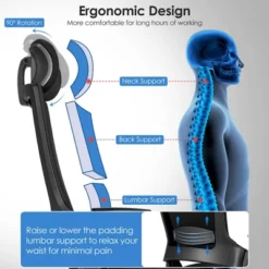 Costway Executive Office Chair Adjustable Task Chair W/Sliding Seat & 3D Armrest -Costway GUEST 877194bf de1e 42d3 aa6f f5905385c93a