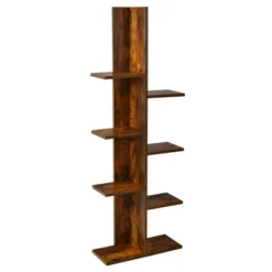 Costway 8-shelf Bookcase Freestanding Tree Shelf Display Storage Stand BlackWhite -Costway GUEST 877a7327 deda 4459 a8d5 4b01170ffddc