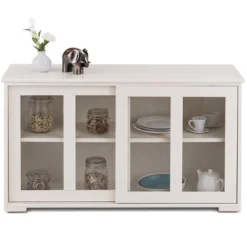 Costway Kitchen Storage Cabinet Sideboard Buffet Cupboard W/ Sliding Door -Costway GUEST 879809ed 8120 4873 a7f0 63a9280dd376