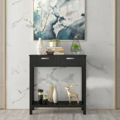 Costway Accent Console Table Entryway Sofa Foyer Table Storage Shelf W/2 Drawers 17 Costway Accent Console Table Entryway Sofa Foyer Table Storage Shelf W/2 Drawers -Costway GUEST 87fab9ab facc 4166 a261 8d7793c8b432