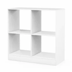Costway Kids Toy Storage Organizer 4-Cube Wooden Display Bookcase With Anti-toppling Device -Costway GUEST 8850adf2 d3b1 4fe8 914f 52c9703f9b08