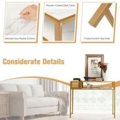 Costway Console Entryway Table Long Couch Side Table Narrow For Hallway, Living Room -Costway GUEST 886d4568 7633 4282 a33f 901f557d7509