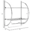 Costway 2 Tier Wall Mount Shower Organizer Toilet Bathroom Storage Rack Holder Towel Bar -Costway GUEST 889ff169 a3fa 4869 9e84 a966e320df61
