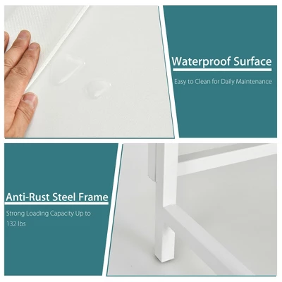 Costway Folding Table Computer Desk PC Laptop Writing Table Home Office Workstation 10 Costway Folding Table Computer Desk PC Laptop Writing Table Home Office Workstation - Image 8