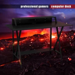 Gaming Desk All-In-One Professional Gamer Desk Cup Headphone Holder Power Strip 12 Gaming Desk All-In-One Professional Gamer Desk Cup Headphone Holder Power Strip -Costway GUEST 88e887f6 f967 4ae8 a6ef cf7dd1bb0055