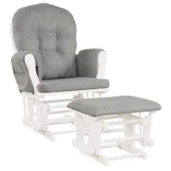 Costway Baby Nursery Relax Rocker Rocking Chair Glider & Ottoman Set W/ Cushion -Costway GUEST 8943960b 4749 496d a3f2 213614f2118a
