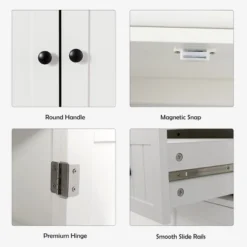 Bestcomfort Kitchen Cabinet Pantry Cupboard Freestanding W/Shelves White -Costway GUEST 895131ee 7f22 40c4 b763 bed29da7dddc