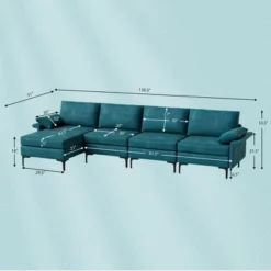 Costway Modern Modular L-shaped Sectional Sofa W/ Reversible Chaise & 4 USB Ports 15 Costway Modern Modular L-shaped Sectional Sofa W/ Reversible Chaise & 4 USB Ports -Costway GUEST 89a6e5fb a6c9 4171 ab2f 85f40bbbd121