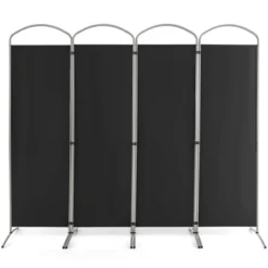 Costway 4 Panels Folding Room Divider 6 Ft Tall Fabric Privacy Screen Black/Brown/Grey/White 23 Costway 4 Panels Folding Room Divider 6 Ft Tall Fabric Privacy Screen Black/Brown/Grey/White -Costway GUEST 89ca69f2 88fd 4389 9b08 74d4e5e3a6f8