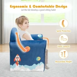 Costway Kids Cat/Astronaut/Lion/Synthetic Fake Animal/Elephant Sofa Children Armrest Couch Toddler Furniture Gift -Costway GUEST 8a261694 4890 4f61 910f 9d1403a98e25