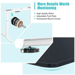 Costway Electric 55''x28'' Standing Desk Adjustable Sit To Stand W/ Controller -Costway GUEST 8a92f3c5 0add 4aeb 8c68 702691aa3dee