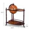 Costway Wood Globe Wine Bar Stand 34'' H 16th Century Italian Rack Liquor Bottle Shelf -Costway GUEST 8ad4427e 051a 4b1e a01f ee7a87e0094b