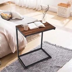 Costway 26'' Laptop Holder Sofa Side End Table C Table Home Office Furniture -Costway GUEST 8adddaba b9b9 419a 99f1 fc715b5f4682