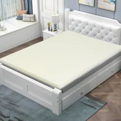 3'' Bed Mattress Topper Air Cotton For All Night’s Comfy Soft Mattress Pad -Costway GUEST 8b5c4d6d 3560 45a1 802f 4687d363629b