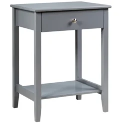 Costway Nightstand End Table Storage Display Bedroom Furniture Drawer Shelf Beside WhiteBrownGrey -Costway GUEST 8c3ad603 0ca1 400d 9d1c 5a29c2619a96