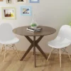 Costway Modern Round Wood Dining Table 35'' W/ Solid Wood Legs& Base For Home, Office -Costway GUEST 8c533c8b 5d69 4b00 be26 7c70e0b0074e