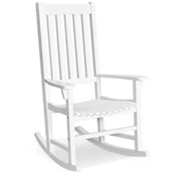 Costway Wooden Rocking Chair Porch Rocker High Back Garden Seat For Indoor Outdoor -Costway GUEST 8cb657fe 6be0 460f ac96 c3c1bec54b49
