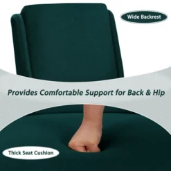 Costway 2PCS Velvet Accent Chair Single Sofa Chair Leisure Chair With Wood Frame -Costway GUEST 8cdce782 f061 49a1 9cfc 49b3cf96c9f8