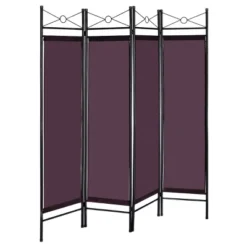 Costway 4 Panel Room Divider Privacy Screen Home Office Fabric Metal Frame -Costway GUEST 8da282ca b61d 41d6 9a50 7e9fd2c6ee38