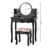 Costway Makeup Vanity Table Drawers Oval Dressing Table Kids Gift -Costway GUEST 8e12ab56 a394 4daa b40b fb0064e24890