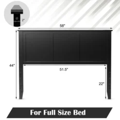 Costway Full Wood Headboard Flat Panel Pre-drilled Holes Height Adjustment -Costway GUEST 8e954ef4 b079 47ff 95e3 716ee8e41525