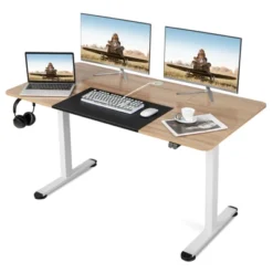 Costway Electric Height Adjustable Standing Desk, Sit To Stand Computer Workstation Home Office Desk -Costway GUEST 8e9c415e 441e 4cbb a5ed 31995c2ae2c2