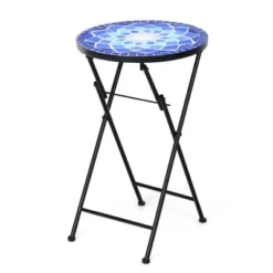 Costway Folding Mosaic Side Table Accent Table Bistro End Table -Costway GUEST 8f82b690 43ea 4fa4 9fc8 3c5181f87883