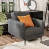 Costway Modern Upholstered Accent Chair Single Sofa Armchair Living Room Funiture WhiteGrey -Costway GUEST 901bb6ea 4387 44e6 8767 527b78e4185b