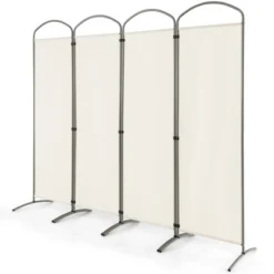Costway 4 Panels Folding Room Divider 6 Ft Tall Fabric Privacy Screen Black/Brown/Grey/White 27 Costway 4 Panels Folding Room Divider 6 Ft Tall Fabric Privacy Screen Black/Brown/Grey/White -Costway GUEST 906e721d 12a8 4ea6 9bbb 37f65669c10d