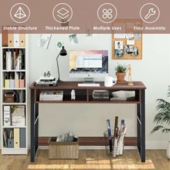 Costway Home Office Computer Desk 2 Drawers Makeup Vanity Console Table Vintage -Costway GUEST 912ac42a bf28 4f19 b91b bfaa12ca5b45