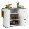 Costway Kitchen Island 2-Door Storage Cabinet Stainless Steel Top W/ Drawers -Costway GUEST 912ba7ae 8275 49d3 8c11 9cd6e1c03430