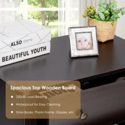 Costway 3 Drawer Dresser Chest Of Drawers Bedside Table For Living Room Bedroom -Costway GUEST 92e19864 d4d2 4bf6 9b44 f17f6cb93813