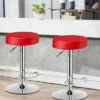 Costway Set Of 4 Round Bar Stool Adjustable Swivel Pub Chair W/ Footrest WhiteRedBlack -Costway GUEST 92e75217 cd90 46e2 8397 0240e0373bd9 1